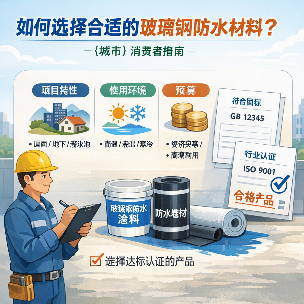 如何判定玻璃钢防水材料的合格标准？ 安庆 消费者指南