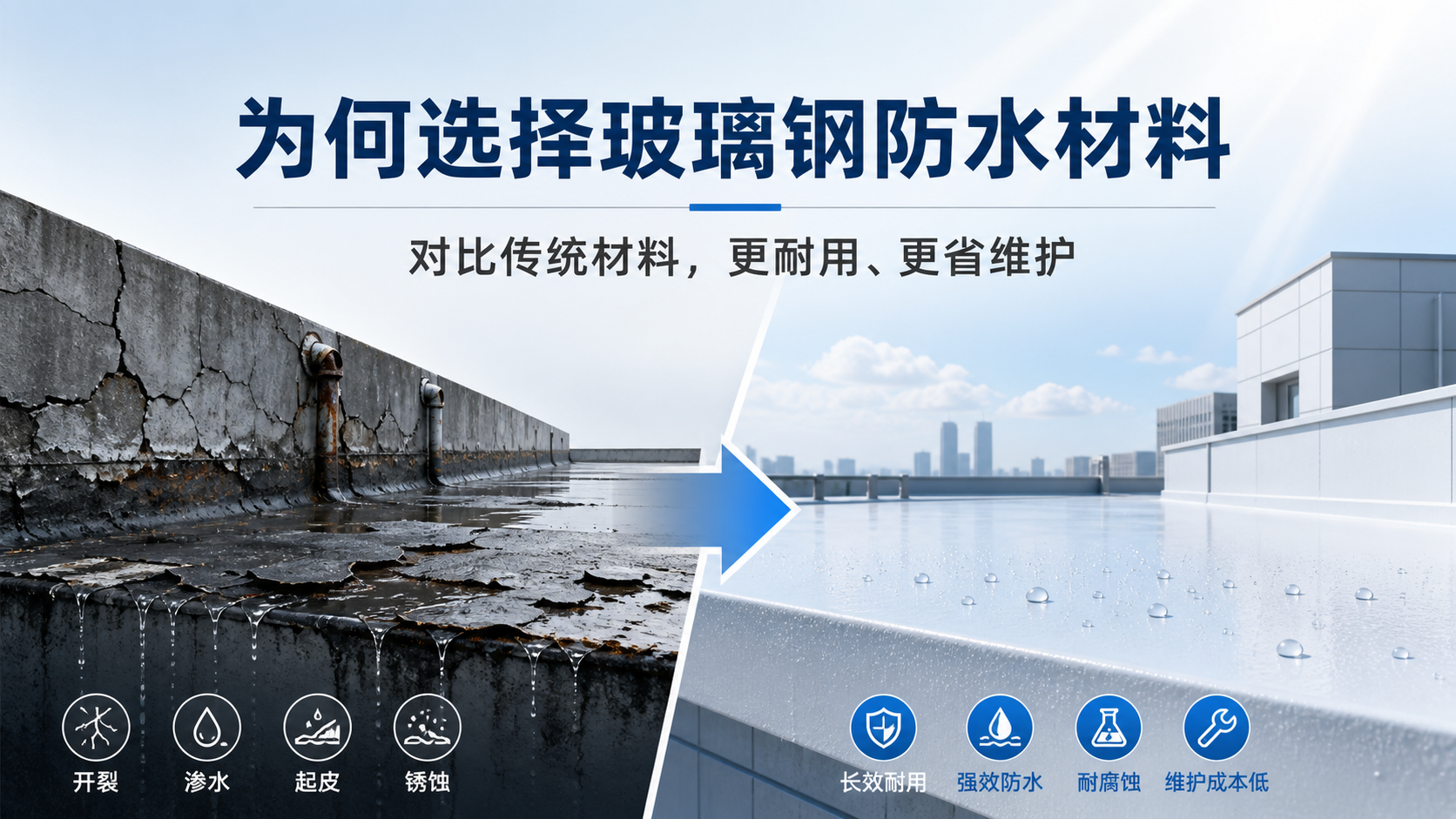 在安庆，为何选择玻璃钢防水材料而非传统材料